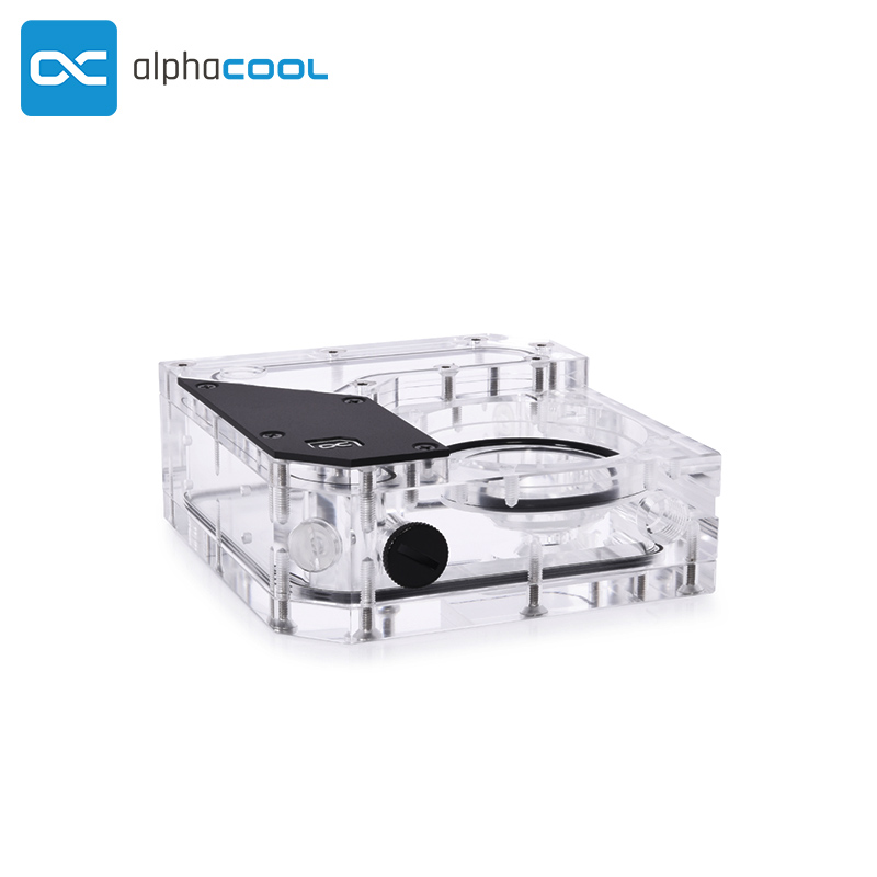 欧酷Alphacool Rise Flat120mm方形水箱 DDC/D5水泵水冷泵箱一体-图1