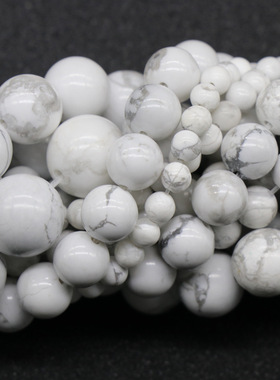 diy美国散珠半成品手链白松石