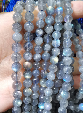 情侣拉长石（月光石）强光圆珠