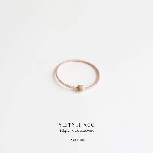 Базовая металлическая геометричная резинка для волос, чехол, аксессуар для волос, простой и элегантный дизайн