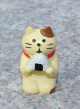 zakka杂货 decole旅游场景棕熊白熊小白兔三毛猫 微景观树脂摆件