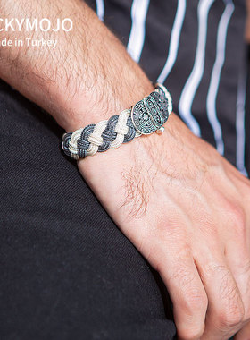 手工编织手镯复古情侣