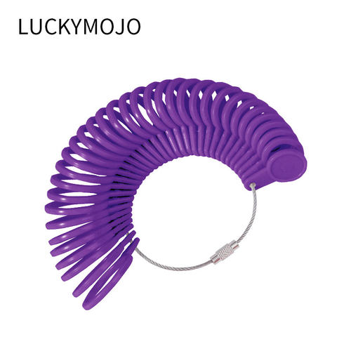 LUCKYMOJO戒指圈手指尺寸大小测量戒指号码测量器 - 图0