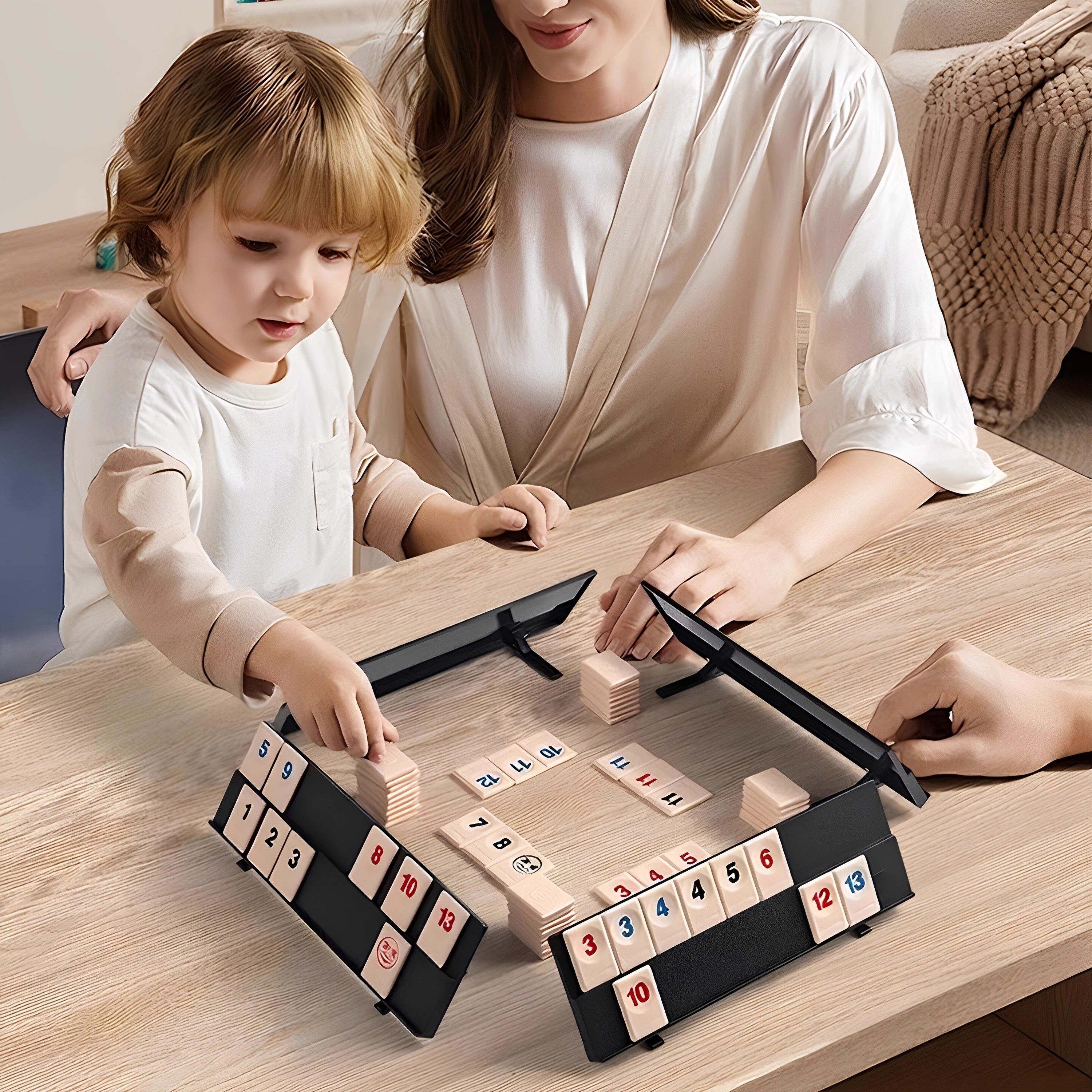 Rummikub拉密数字牌以色列麻将卡牌儿童益智逻辑思维训练益智桌游,淘宝优惠券,粉丝福利购,淘宝优惠卷
