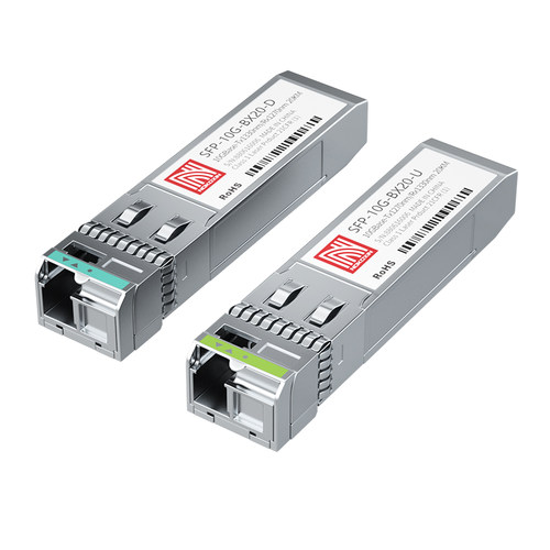 诺可信SFP+光模块10G万兆单模单纤LC接口20/40/80km光纤模块双纤兼容锐捷H3C华三适用于华为思科TP通信交换机 - 图0