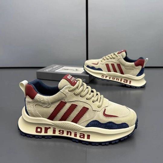 莆田阿甘男鞋冬季休闲跑步运动高级感老爹鞋加绒保暖棉鞋2025新款