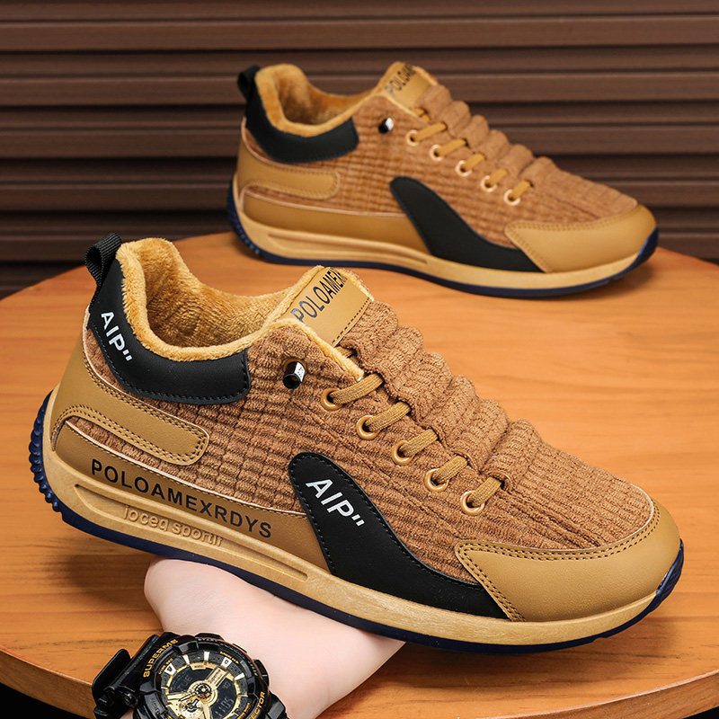 阿甘男鞋冬季加绒软底运动休闲鞋男士一脚蹬灯芯绒二棉鞋2026新款,淘宝优惠券,粉丝福利购,淘宝优惠卷