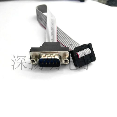 串口排线 RS232主板线9P针公头COM串口线挡板主板DB9针挡板线引线 - 图0