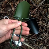 Маленькая портативная складная дорожная лопата из нержавеющей стали для рыбалки