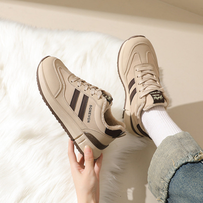 踩屎感加绒运动鞋女款2025年新款冬季减震跑步轻便软底防滑老爹鞋,淘宝优惠券,粉丝福利购,淘宝优惠卷