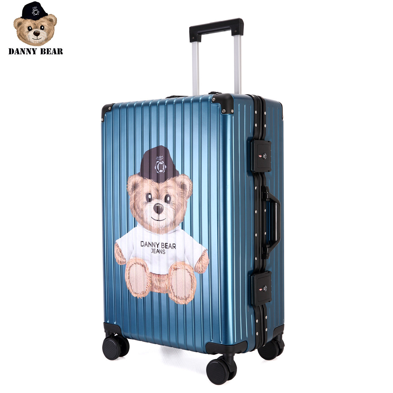 丹尼熊2024寸pc铝框箱万向轮拉杆箱 丹尼熊箱包旅行箱