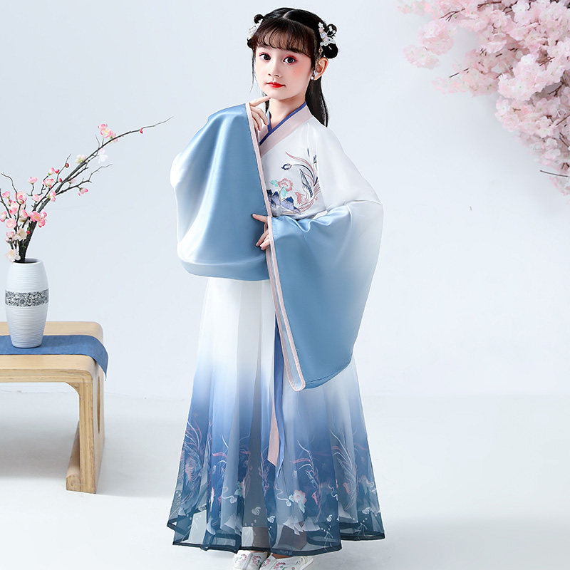 中国风广袖流仙古装儿童襦裙汉服 缘你梦汉服