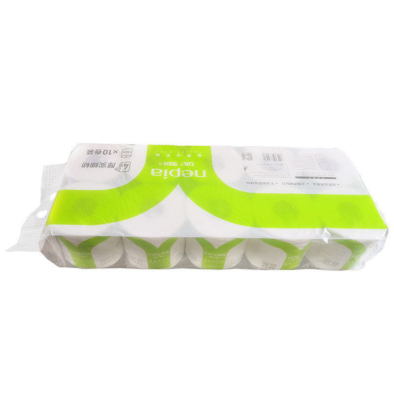 妮飘卷纸4层有芯卷纸180g*10卷/提厚实实芯卷纸实惠装整箱8提_虎窝淘