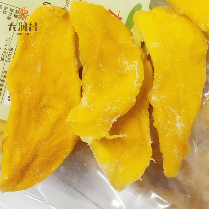 大润谷500g水果脯网红女生芒果干 润谷食品芒果干
