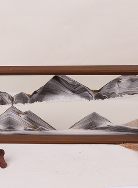 创意木框流沙画摆件家居客厅电视柜酒柜玄关轻奢高级感装饰品