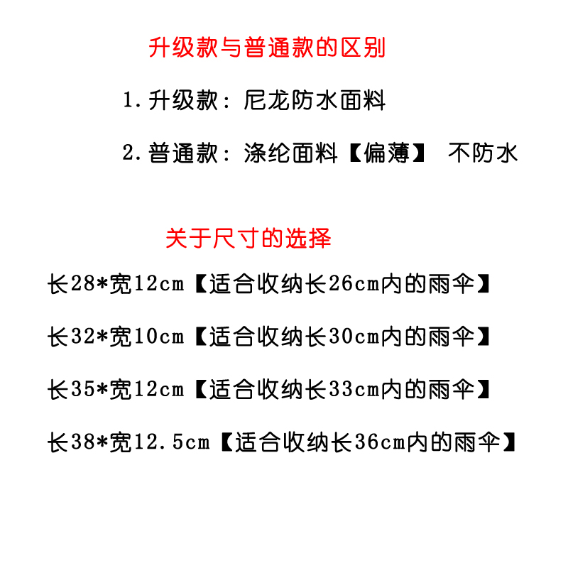 【现货秒发]吸水雨伞套 折叠雨伞收纳袋 防水收纳袋 可订制印logo - 图2