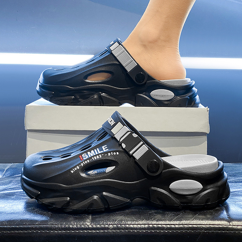 洞洞鞋男款夏季外穿防滑踩屎感厚底包头拖鞋开车大码运动沙滩凉鞋,淘宝优惠券,粉丝福利购,淘宝优惠卷