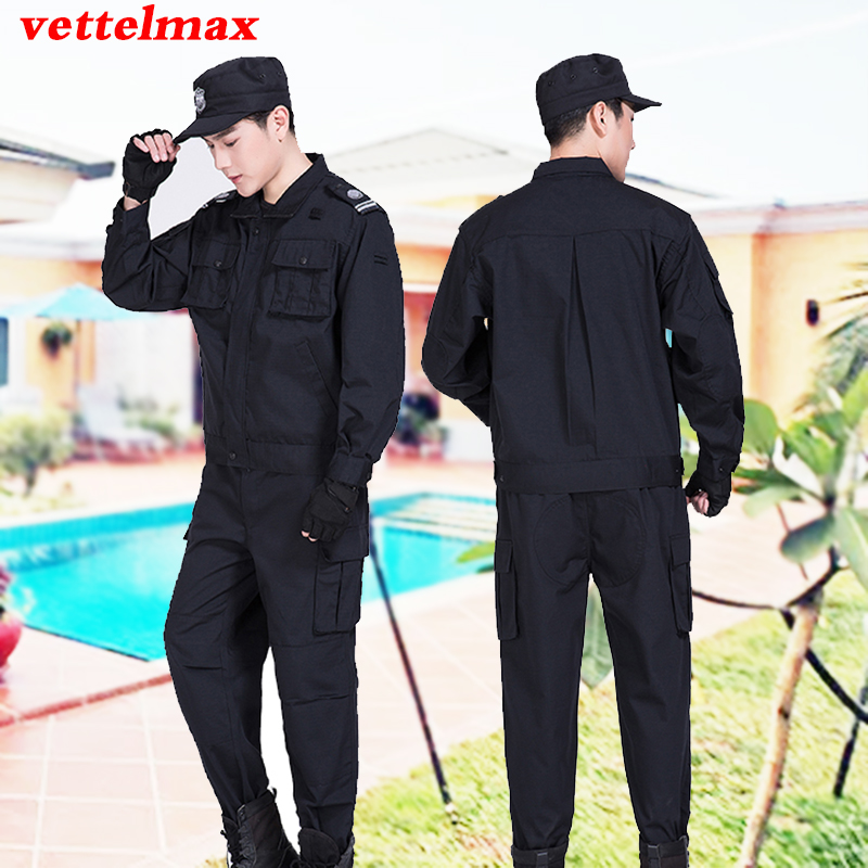 保安服工作服套装男夏季网格训练服 vettelmax工装制服