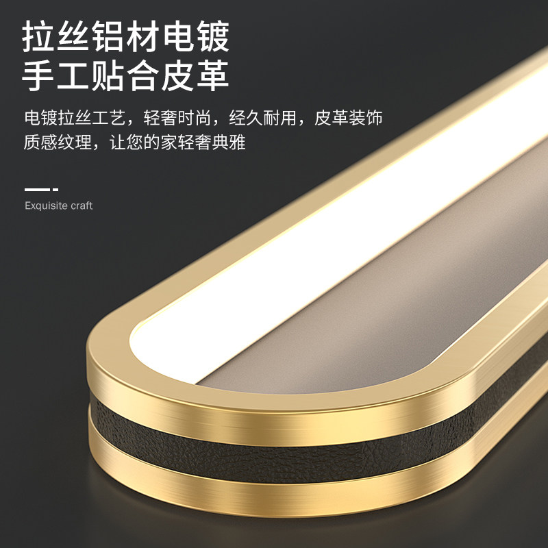 床头吊灯北欧现代简约轻奢极简长线客厅背景墙灯主卧室吊灯床头灯_虎窝淘