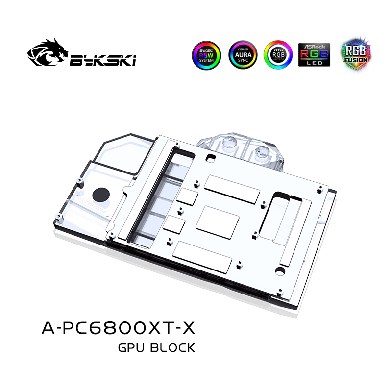 Bykski A-PC6800XT-X 显卡水冷头 憾讯Radeon RX 6800 XT 盈通 - 图1