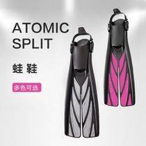 American Atomic Aquatics Split Fins professional diving footbed flip-flopted foot webbed water lung deep diving