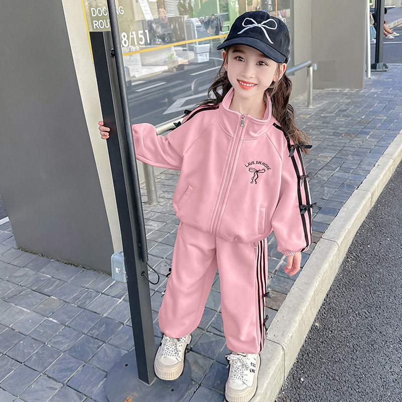 女童早春拉条套装春秋款2025新款儿童洋气时髦运动宝宝初春季春装,淘宝优惠券,粉丝福利购,淘宝优惠卷