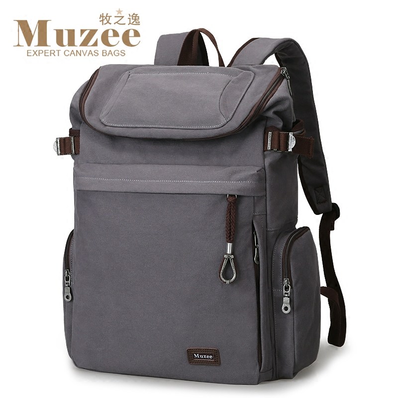 牧之逸多功能男士帆布旅行旅游包 牧之逸双肩背包