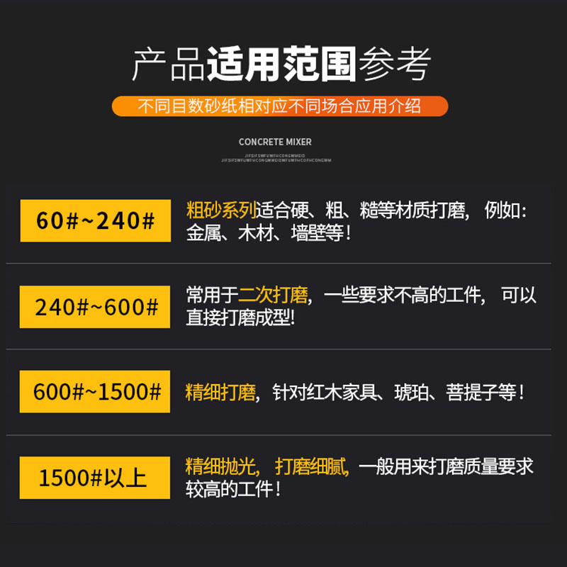 霸狼植绒砂纸圆形背绒A35PM5寸白圆盘拉绒背绒木头墙面车漆打磨-图1