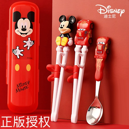 Дисней, детские палочки для еды для тренировок, детская практика подходит для мужчин и женщин, посуда для домашнего использования, 6 лет