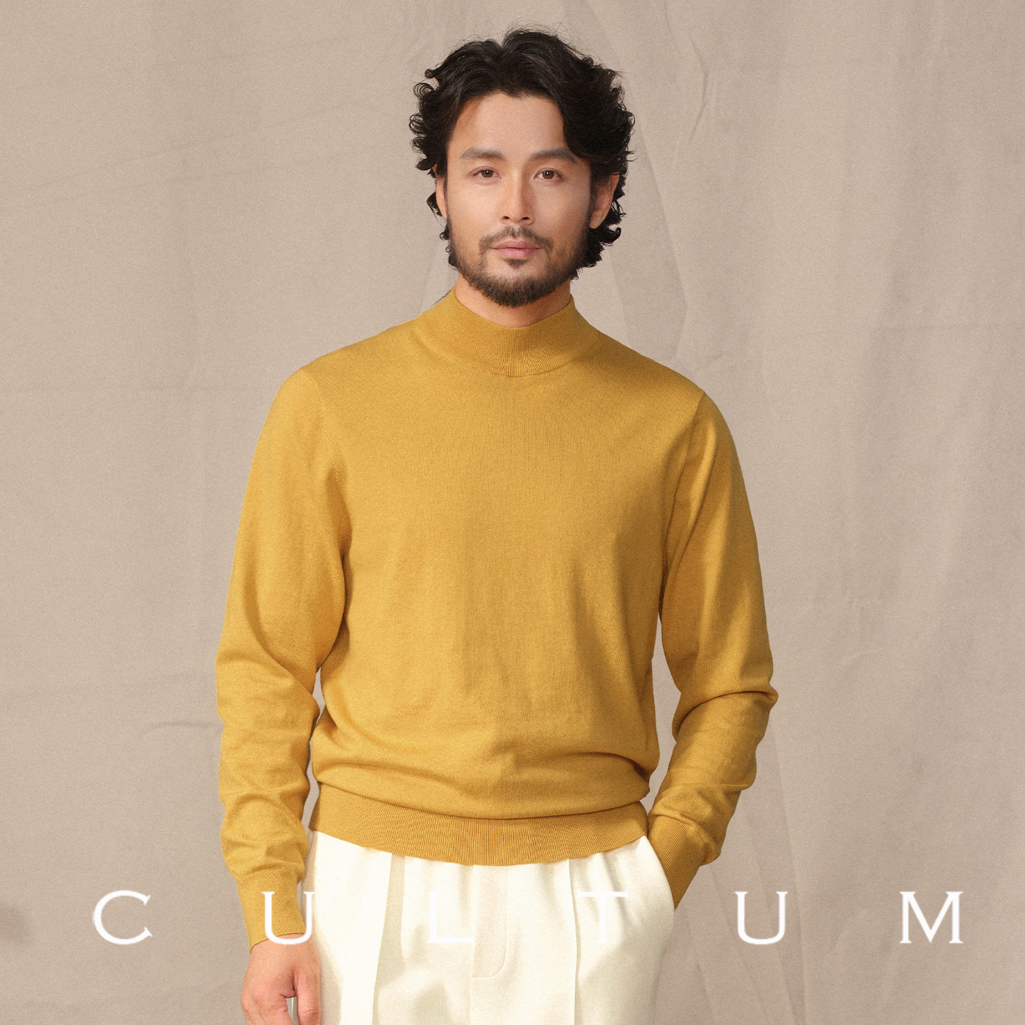 【山羊绒保暖亲肤】CULTUM秋冬针织衫半高领毛衣男内搭长袖打底衫,淘宝优惠券,粉丝福利购,淘宝优惠卷