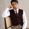 CULTUM100% Merino Wool Gentleman Retro Men's Vest Knitted Vest Business Casual V-neck Cardigan