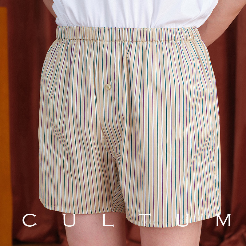 【100支双股天丝棉】CULTUM外穿阿罗裤男内裤居家四角短裤睡裤子,淘宝优惠券,粉丝福利购,淘宝优惠卷