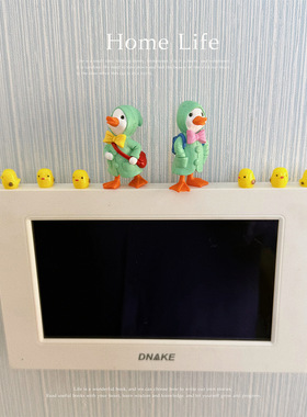 可爱卡通家居可视对讲门铃创意摆件遮丑神器开关装饰贴玄关客厅饰