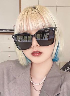 新款黑色个性大框复古墨镜