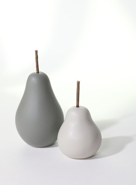 拾心缘 北欧ins风小清新陶瓷梨子摆件客厅办公室家居创意装饰品