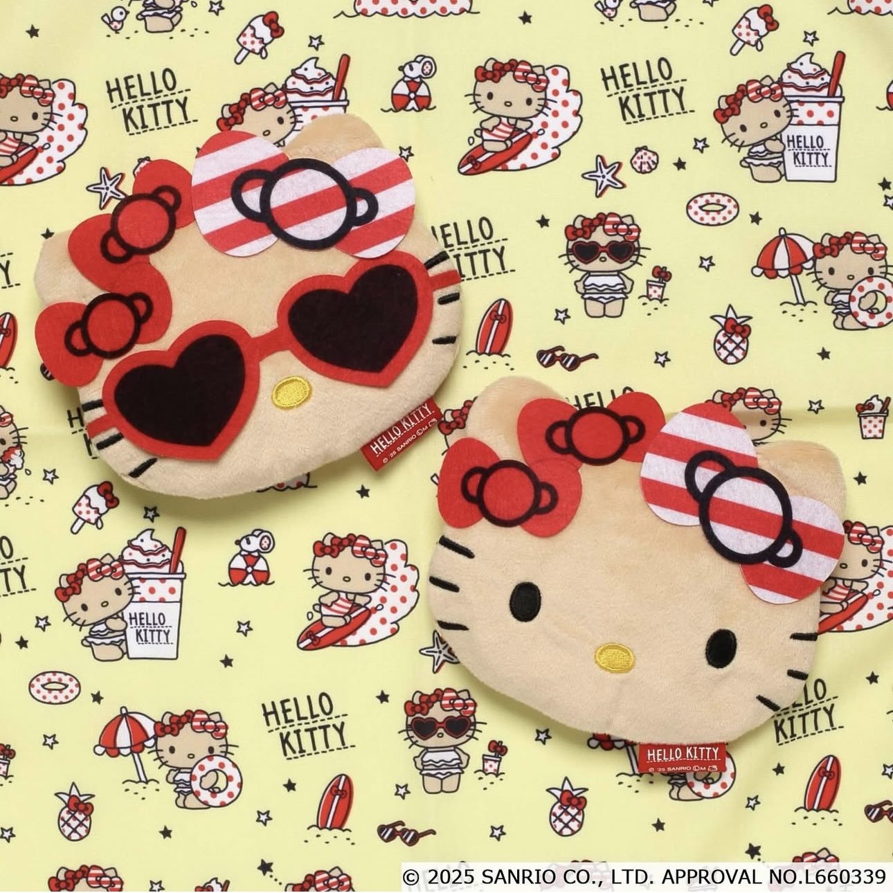 现货日本koro正品HelloKitty夏日度假风收纳小包束口袋零钱包扭蛋,淘宝优惠券,粉丝福利购,淘宝优惠卷