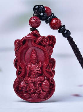 朱砂挂件女不动明王菩萨属鸡