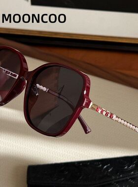 芈蔻高级感链条偏光太阳镜时尚