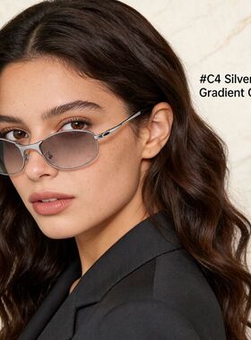 欧美猫眼墨镜大牌女高级感Y2K感