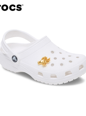 Crocs卡骆驰智必星配件洞洞鞋花金手与槲寄生