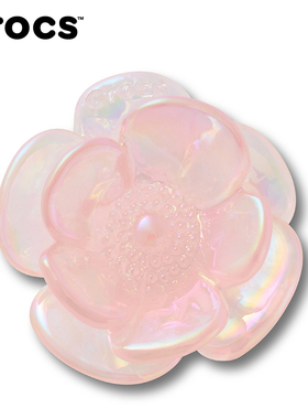 Crocs卡骆驰智必星配件洞洞鞋花橙色炫彩花朵 粉色炫彩花朵