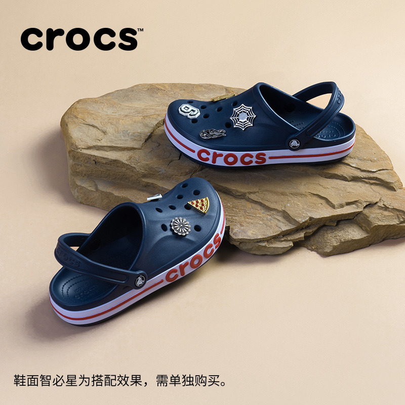 Crocs洞洞鞋 卡骆驰沙滩鞋户外包头拖鞋男平底鞋女鞋|205089 - 图1