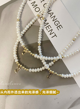 天然淡水珍珠项链ins博主同款轻奢气质高级感设计百搭颈链锁骨链