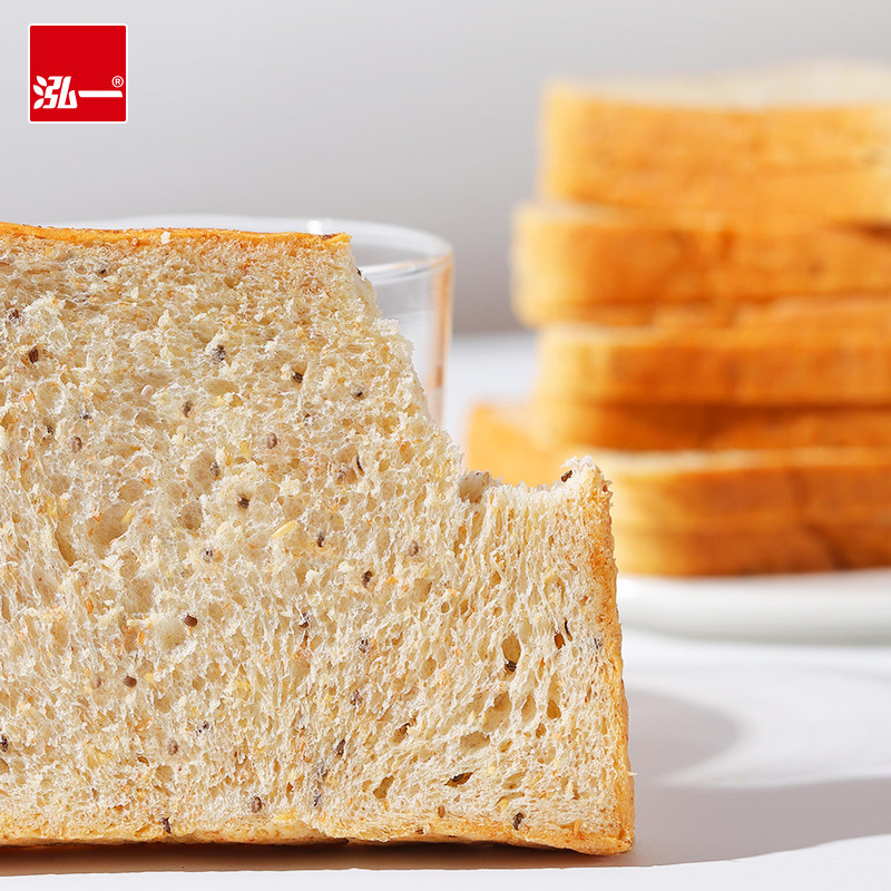 【任选3箱】泓一早餐面包吐司整箱健康全麦饱腹夜宵解馋点心零食