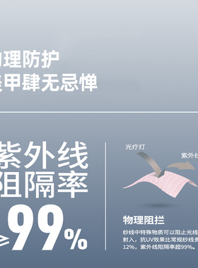 夏季冰丝防晒露指美甲防烤手套