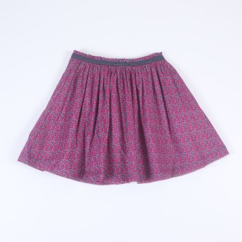 ເດັກຍິງພາກຮຽນ spring ແລະ summer ສັ້ນ skirt French OK home style double-layer cotton skirt forest floral skirt ເຄື່ອງນຸ່ງເດັກນ້ອຍທີ່ມີຄຸນນະພາບສູງ