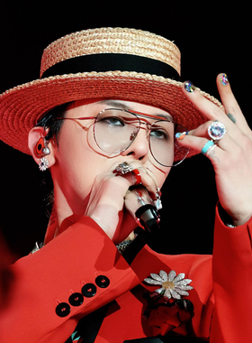 权志龙同款首尔安可浅蓝太阳镜