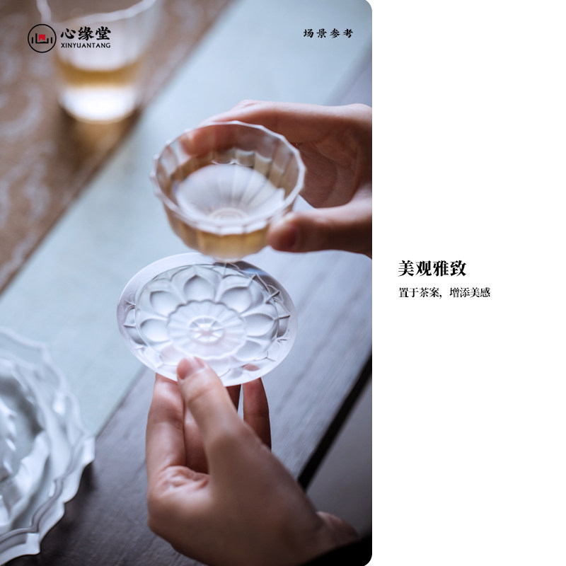 心缘堂琉璃品杯【闲梦江南套装】盖碗公道壶承茶席搭配好友送礼