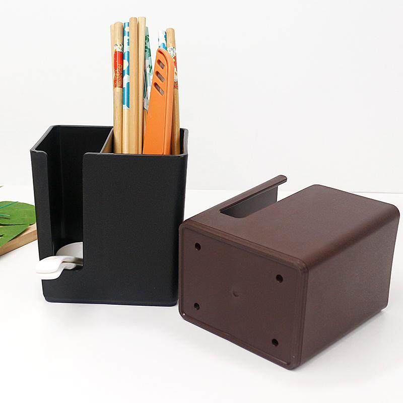 筷子桶饭桌饭店酒店筷笼子家用筷笼厨房餐具勺子收纳盒方形纯色,淘宝优惠券,粉丝福利购,淘宝优惠卷