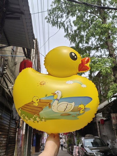 新款卡通小黄鸭气球飘空儿童生日派对装饰布置道具六一儿童节